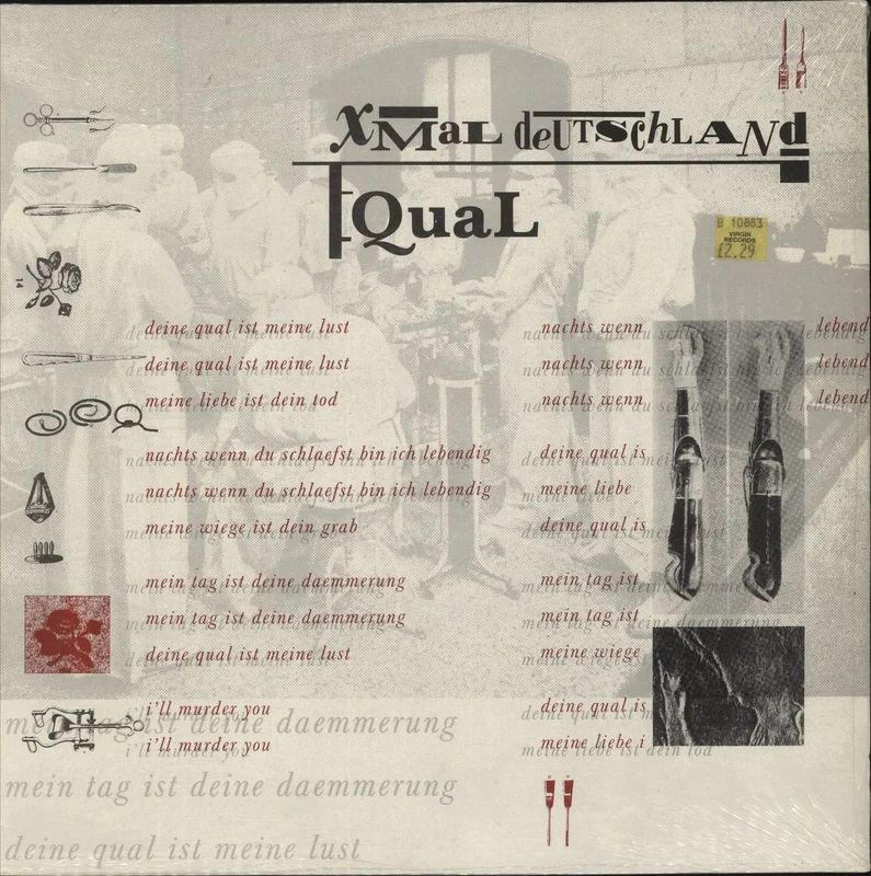 Xmal Deutschland Qual - Shrink UK 12" vinyl