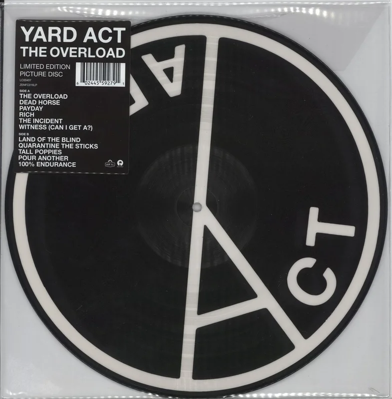 Yard Act The Overload - Autographed Fanzine UK Picture disc LP