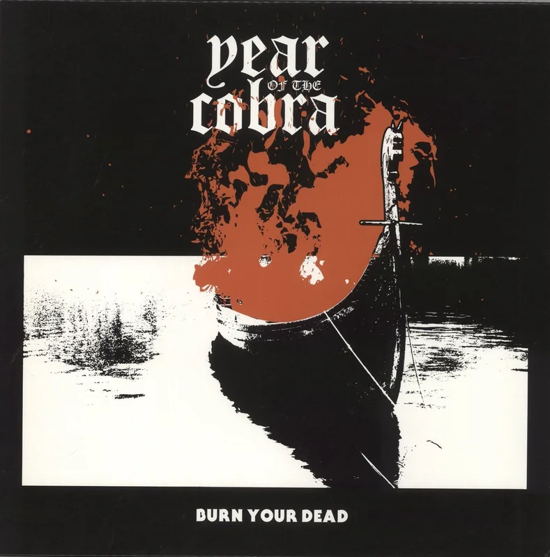 Year Of The Cobra Burn Your Dead - Yellow With Magenta & Blue Splatter Vinyl US 12" vinyl