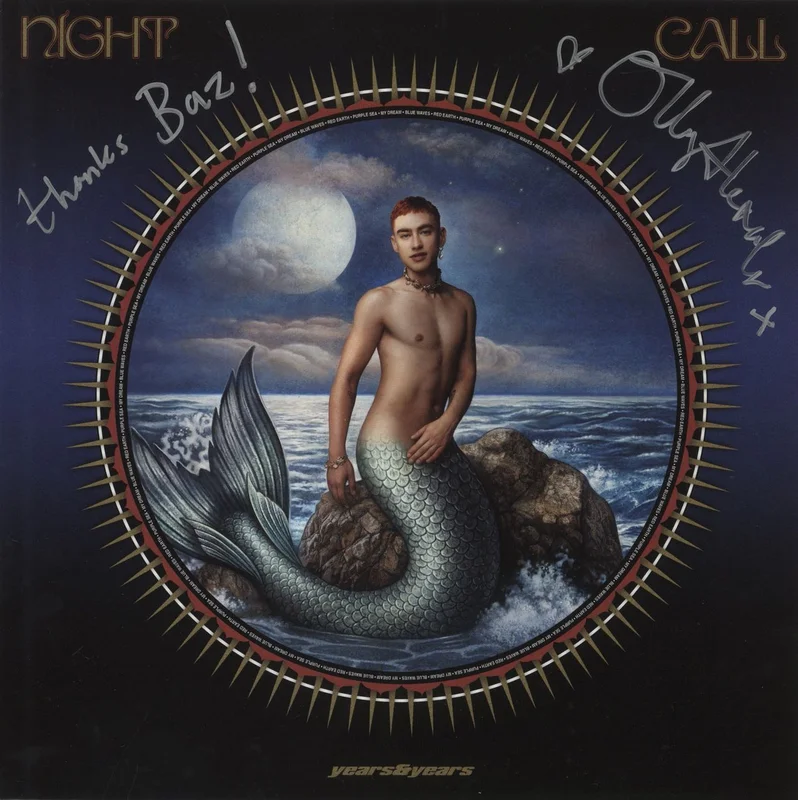 Years & Years Night Call - Blue Vinyl - Autographed UK Vinyl LP