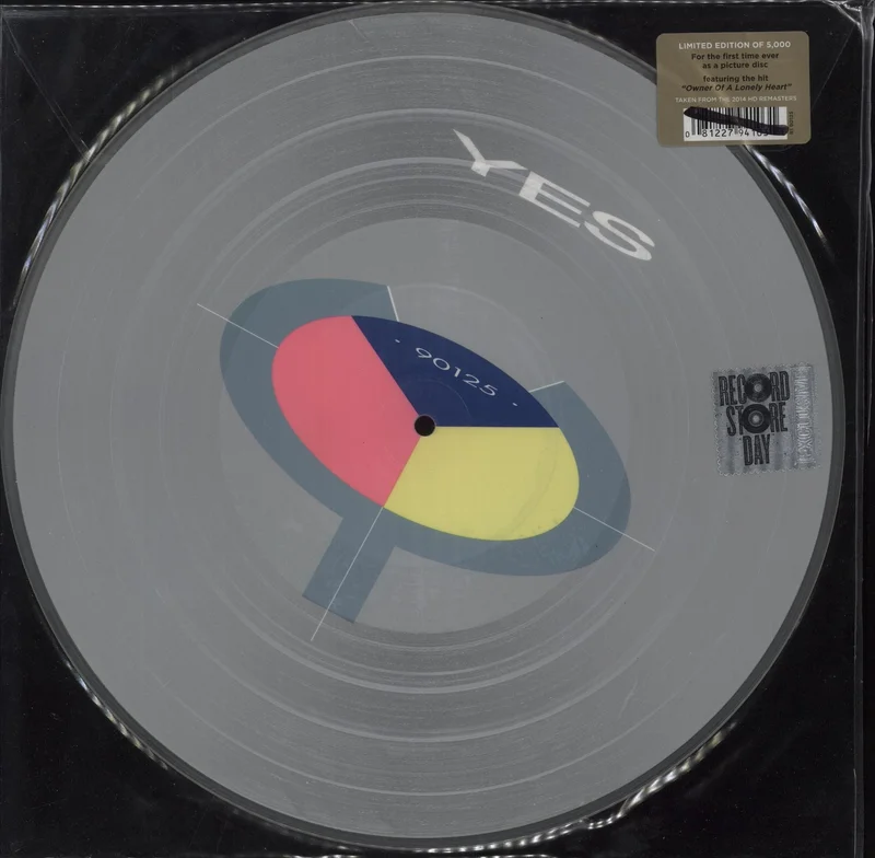 Yes 90125 - Blocked Barcode UK Picture disc LP