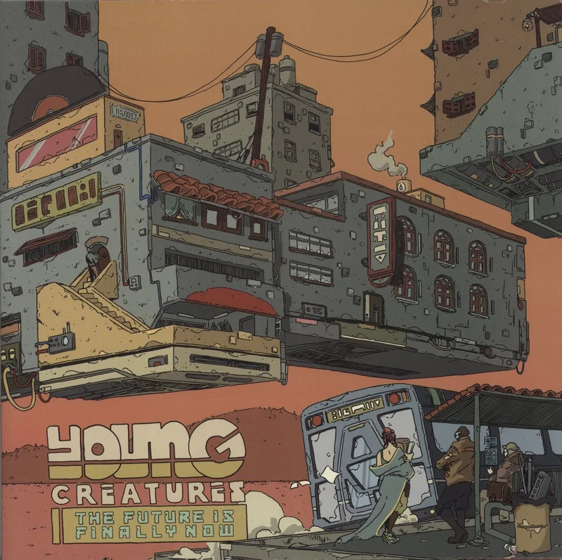 Young Creatures The Future Is Finally Now - Turquoise With Red / Brown / Yellow Splatter Vinyl US Vinyl LP