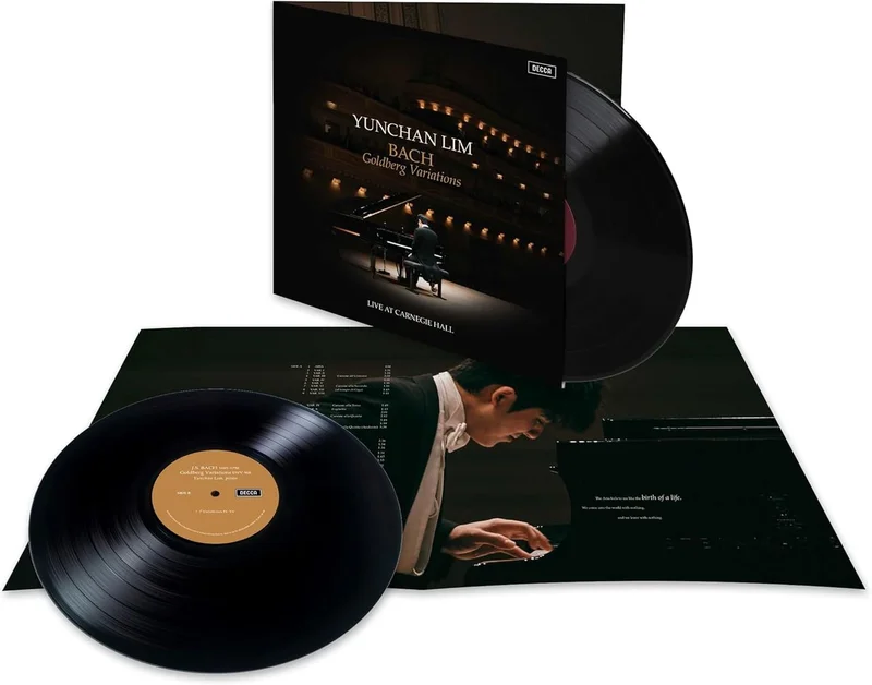 Yunchan Lim Bach: Goldberg Variations | Live At Carnegie Hall - Black Vinyl - Sealed UK 2-LP vinyl set