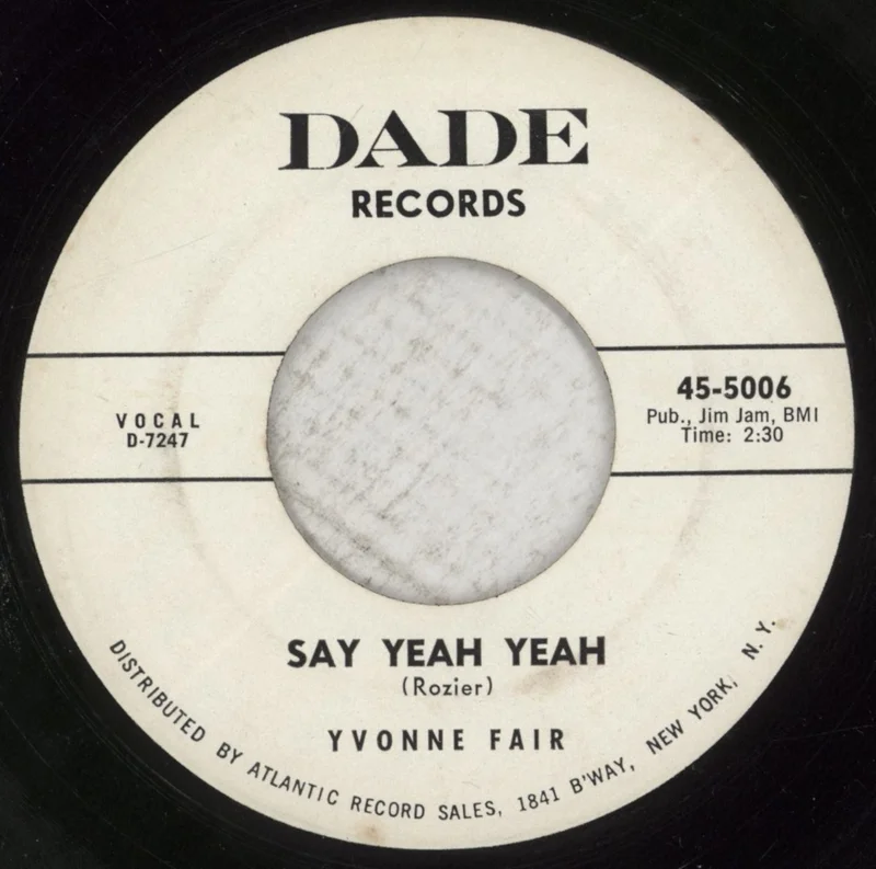 Yvonne Fair Say Yeah Yeah US 7" vinyl