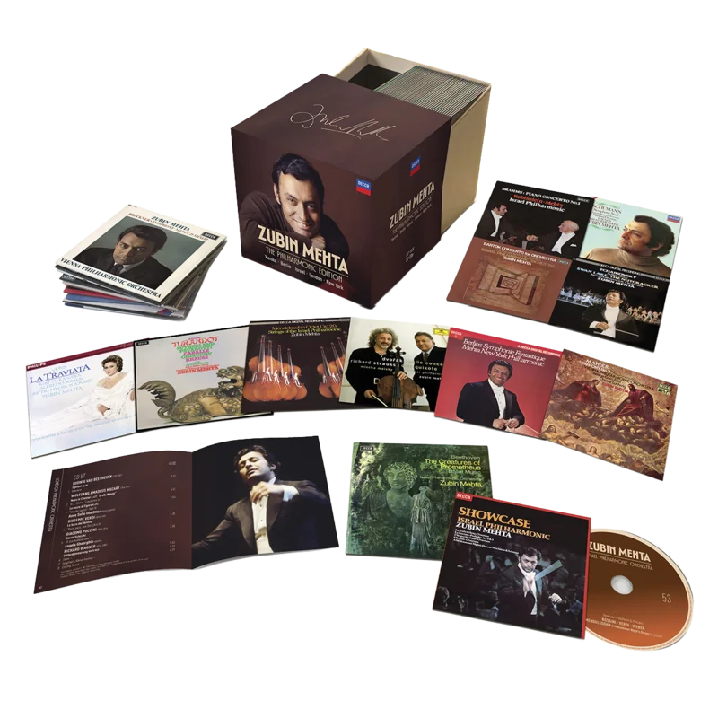 Zubin Mehta: The Philharmonic Edition - Vienna, Israel, London, New York - 57 CD Box Set